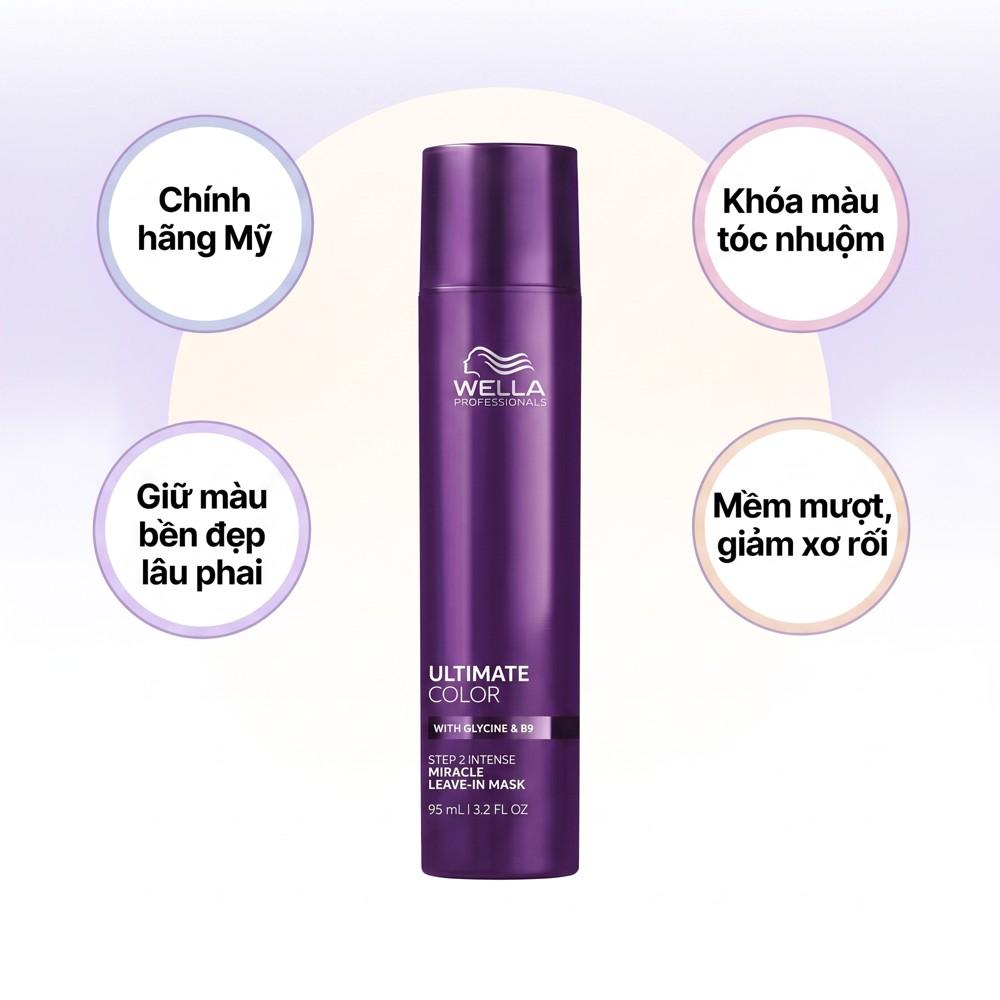 Dầu Xả Khoá Màu Bảo Vệ Tóc Nhuộm Wella Ultimate Color (Step 2) 6.7oz - Chính Hãng Mỹ